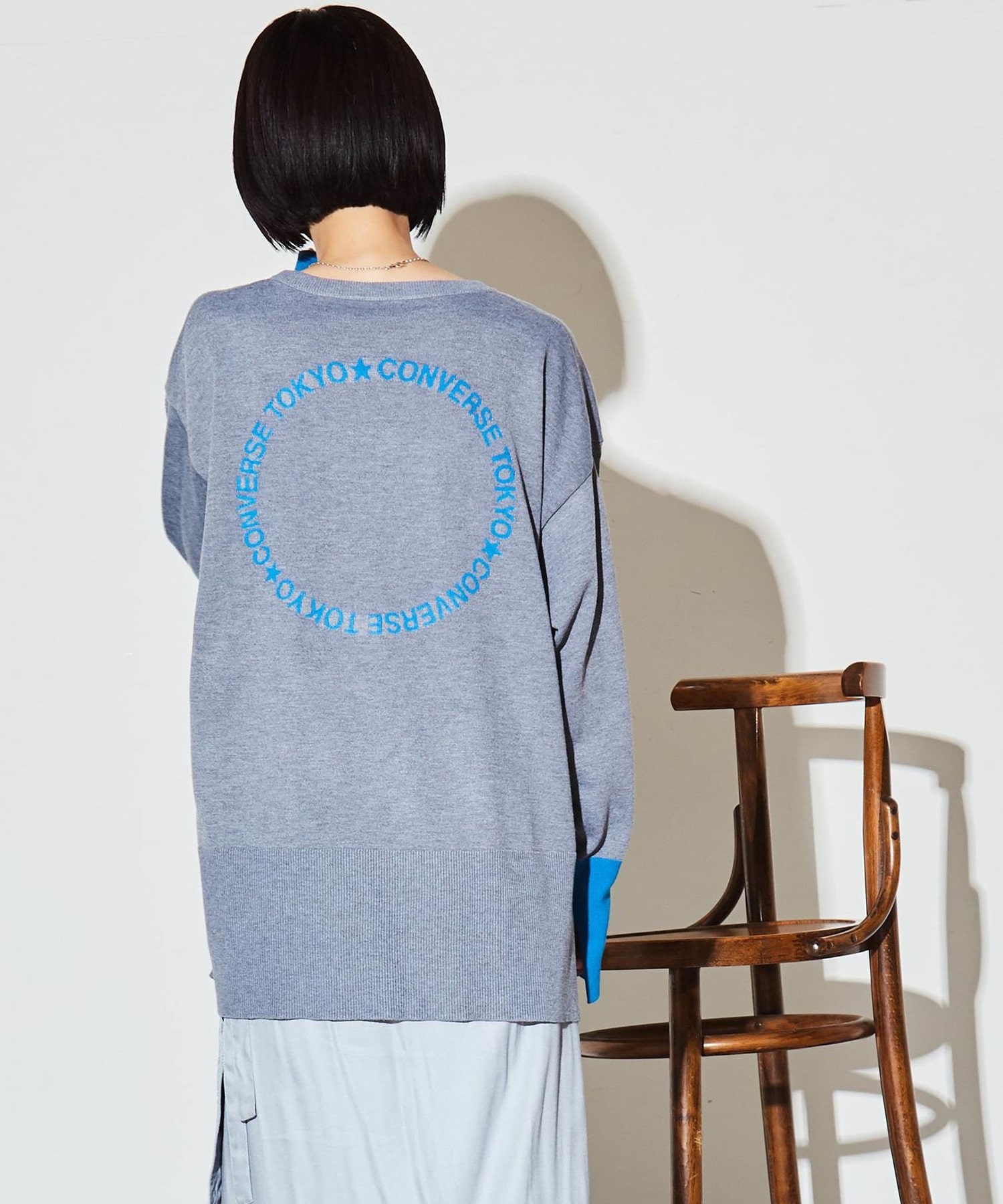 CIRCLE LOGO BI-COLOR KNIT