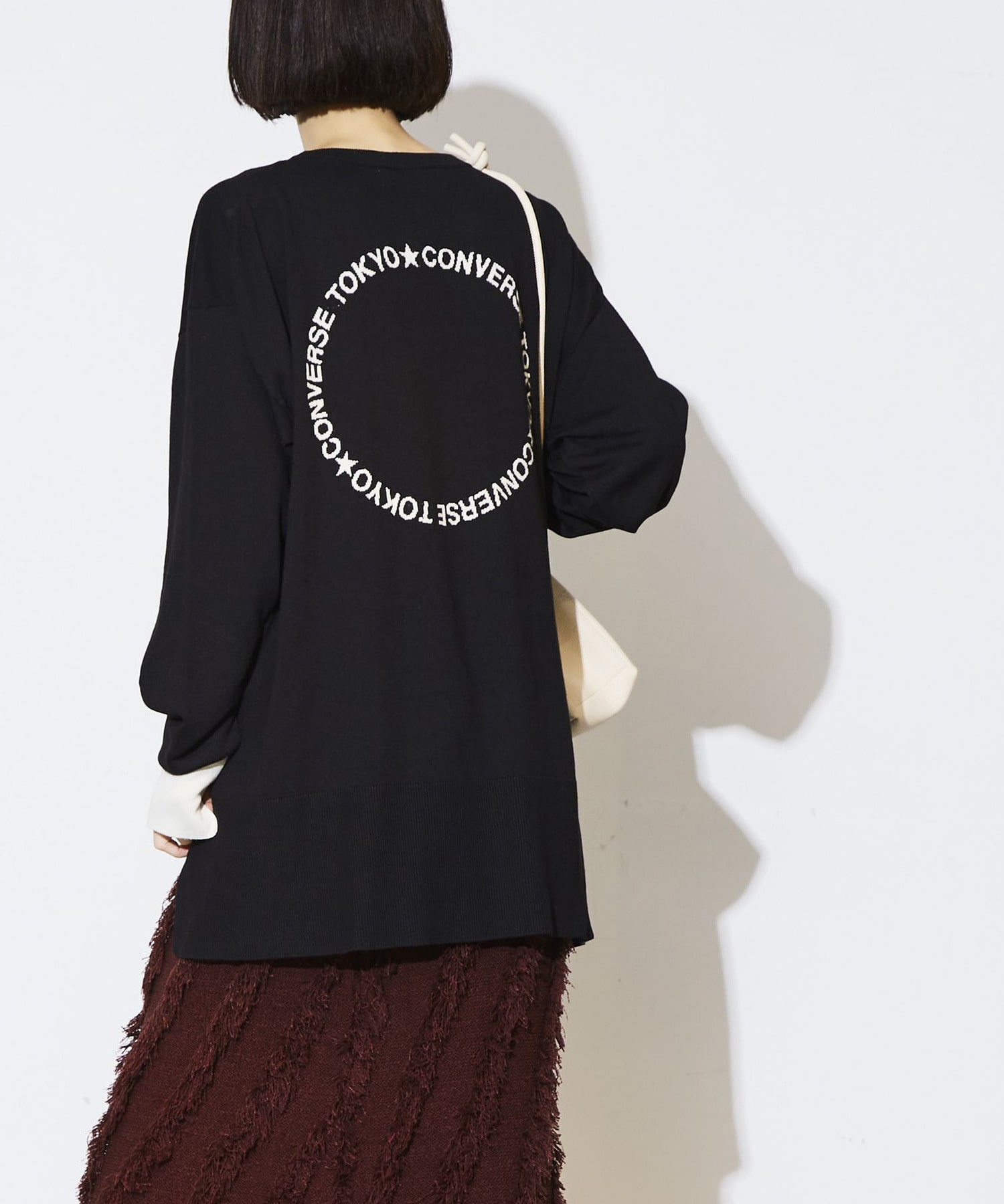 CIRCLE LOGO BI-COLOR KNIT