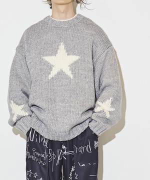 STAR★ LOWGAGE PULLOVER KNIT