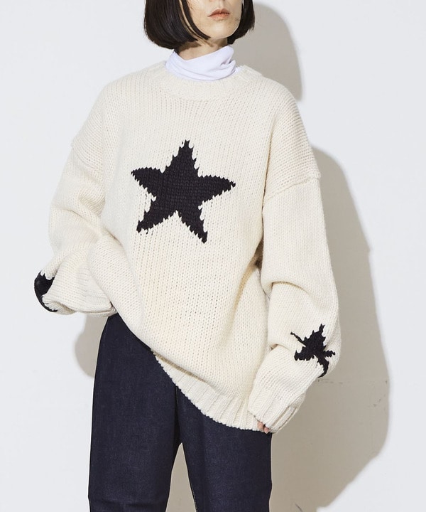 STAR★ LOWGAGE PULLOVER KNIT 詳細画像 アイボリー 1