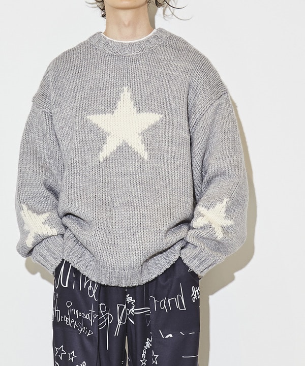 STAR★ LOWGAGE PULLOVER KNIT 詳細画像 杢グレー 1