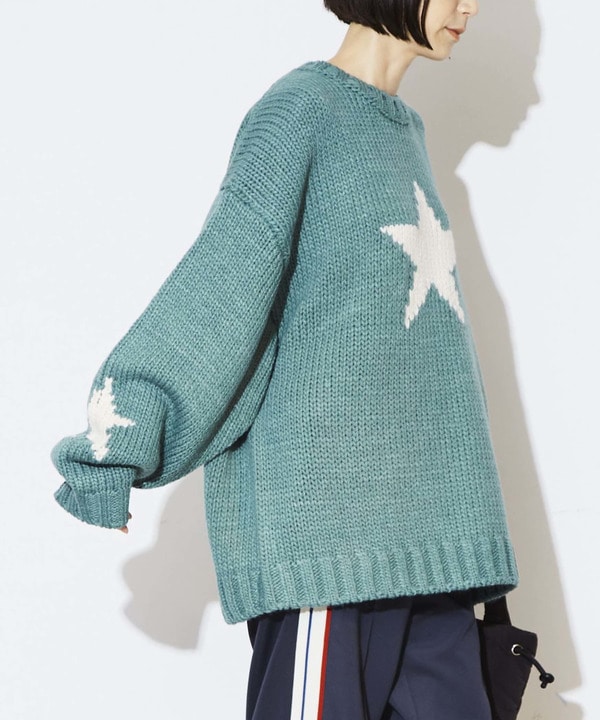 STAR★ LOWGAGE PULLOVER KNIT 詳細画像 グリーン 1