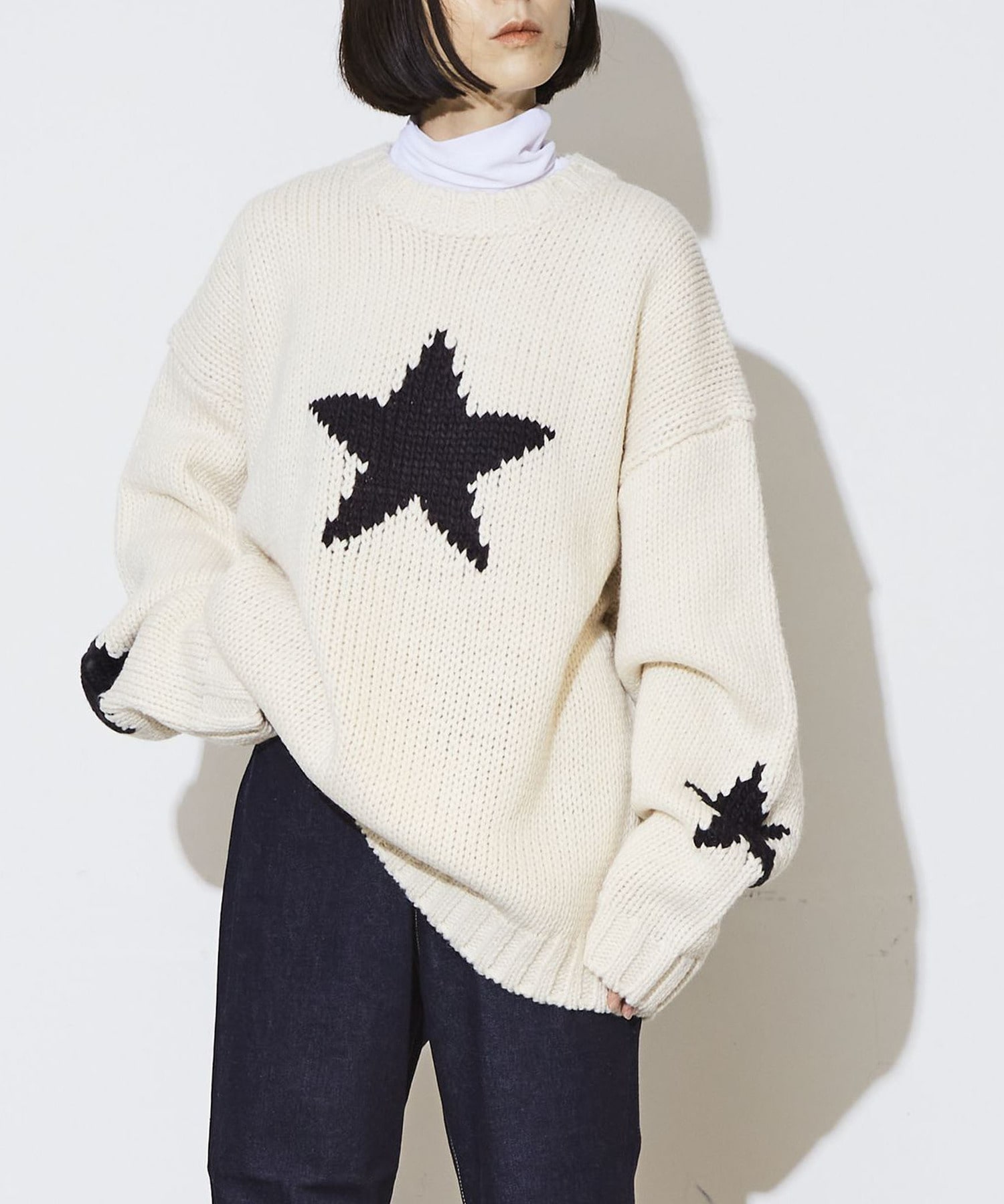 STAR★ LOWGAGE PULLOVER KNIT