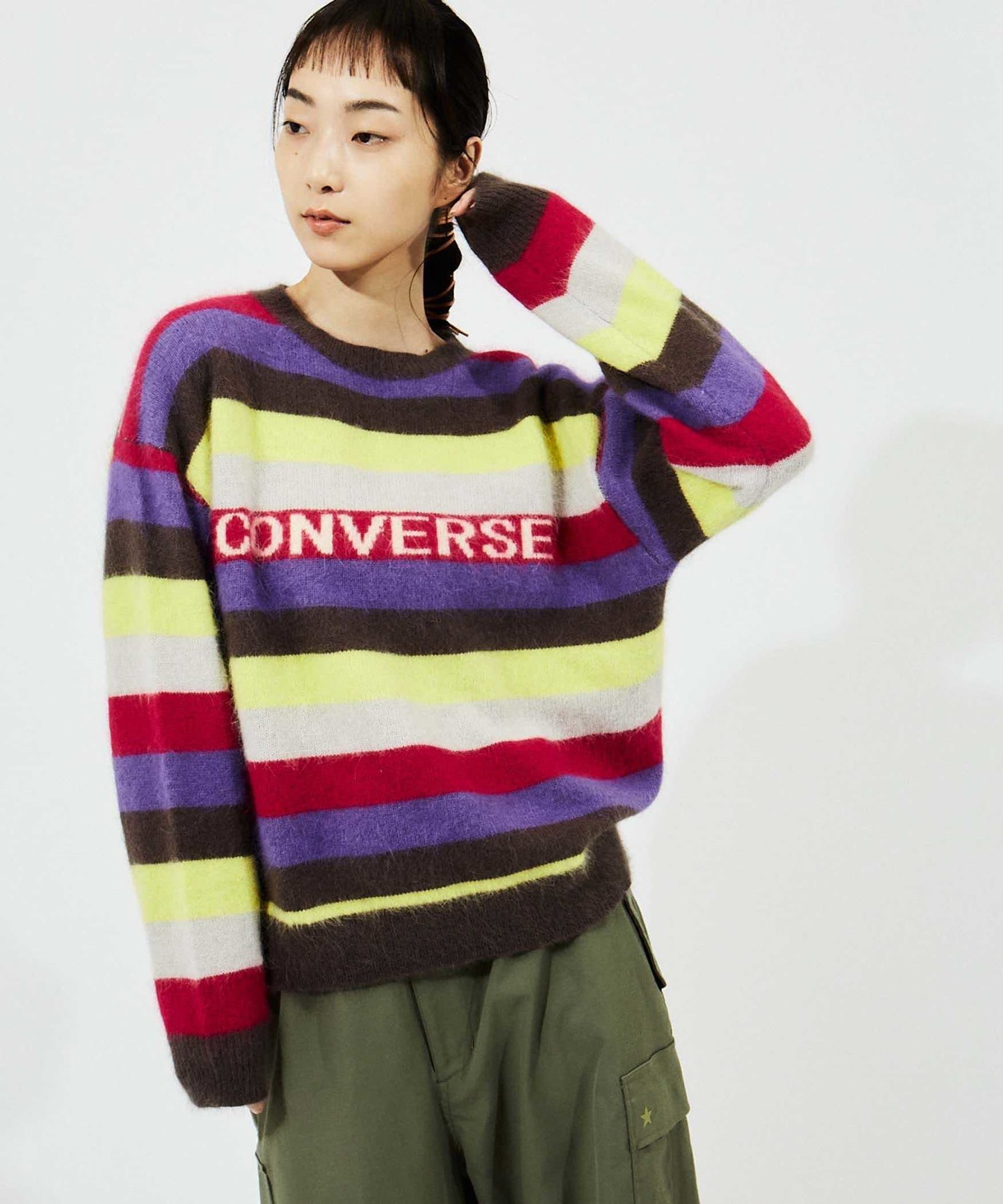 通販 人気】 トップス AW2021 TTT_MSW Patchwork pullover トップス 