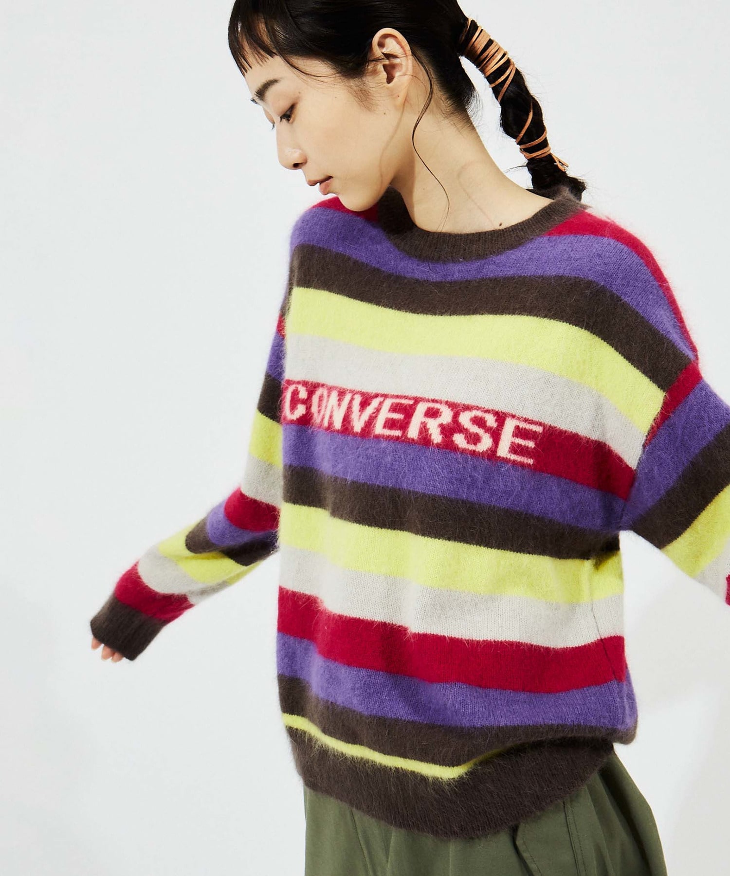 MULTI BORDER ANGORA KNIT｜CONVERSE TOKYO (コンバーストウキョウ ...