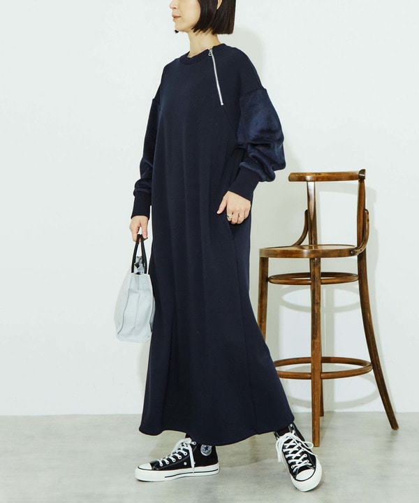 HALFZIP ARRANGE DRESS 詳細画像 6