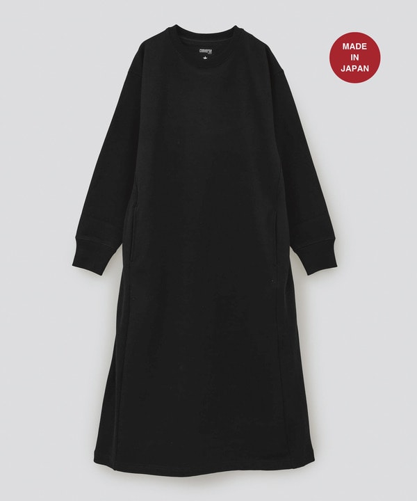 【MADE IN JAPAN】ORGANIC COTTON SWEAT DRESS 詳細画像 ブラック 1