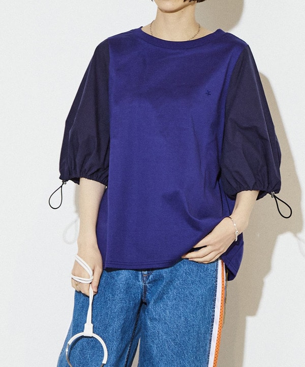 SLEEVE CORD PULLOVER 詳細画像 ブルー 1