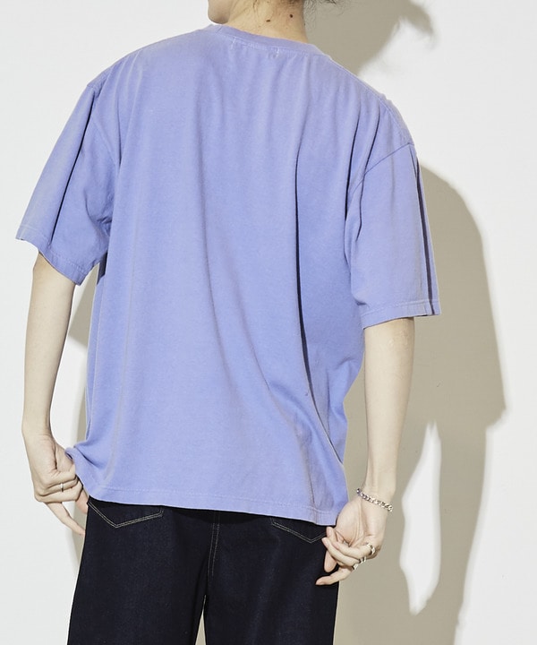 LILY FLOWER PRINT PIGMENT DYE TEE 詳細画像 6