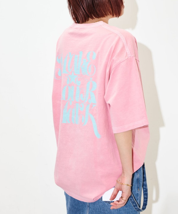 【MAKE YOUR MARK】PIGMENT DYE BACK PRINT TEE 詳細画像 ピンク 1