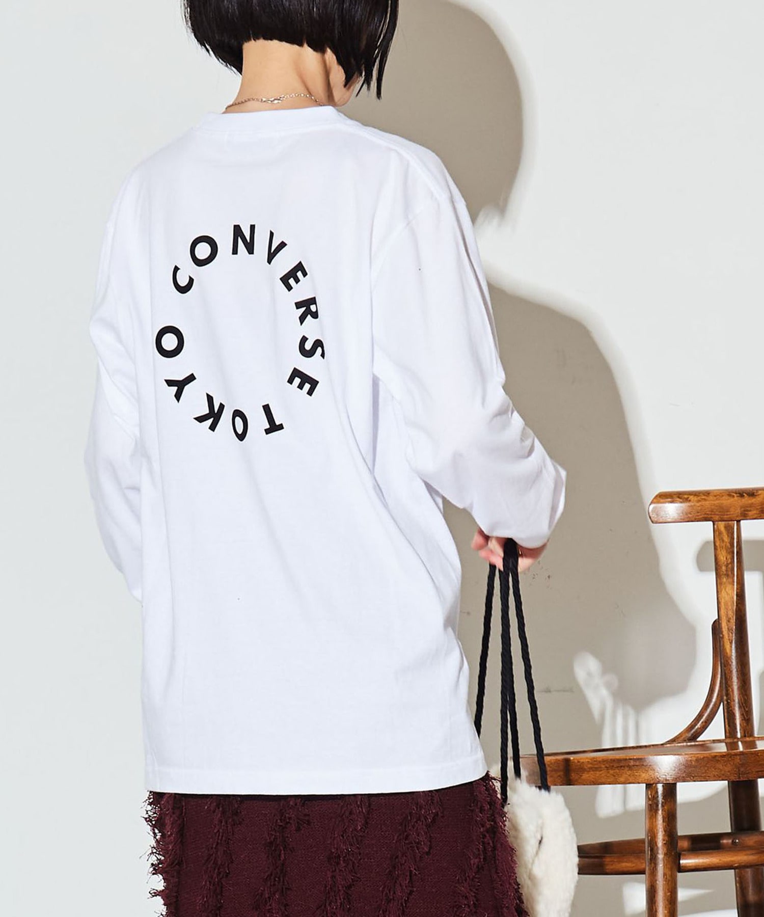 CIRCLE LOGO LONGSLEEVE TEE｜CONVERSE TOKYO (コンバーストウキョウ