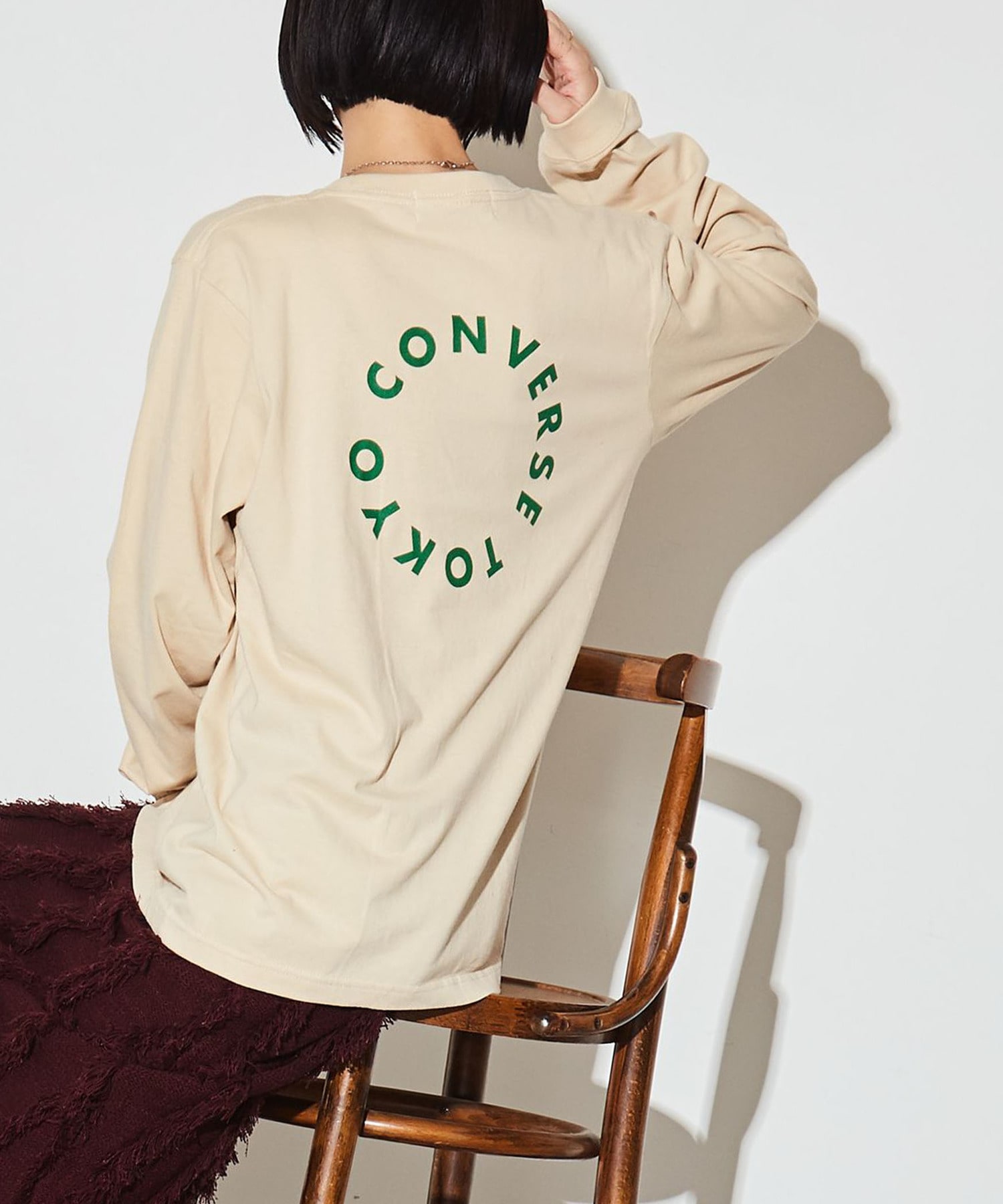 CIRCLE LOGO LONGSLEEVE TEE｜CONVERSE TOKYO (コンバーストウキョウ