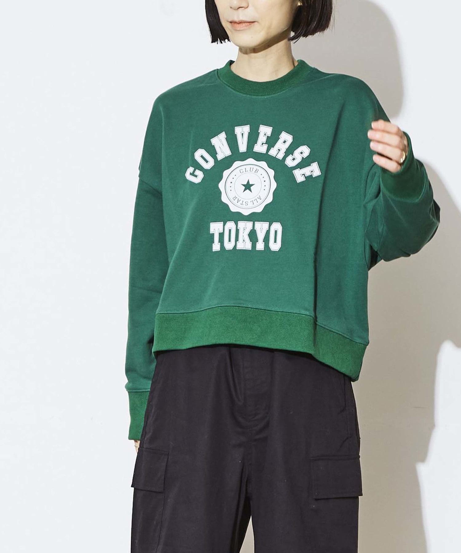 COLLEGE LOGO SHORT SWEAT｜CONVERSE TOKYO (コンバーストウキョウ 