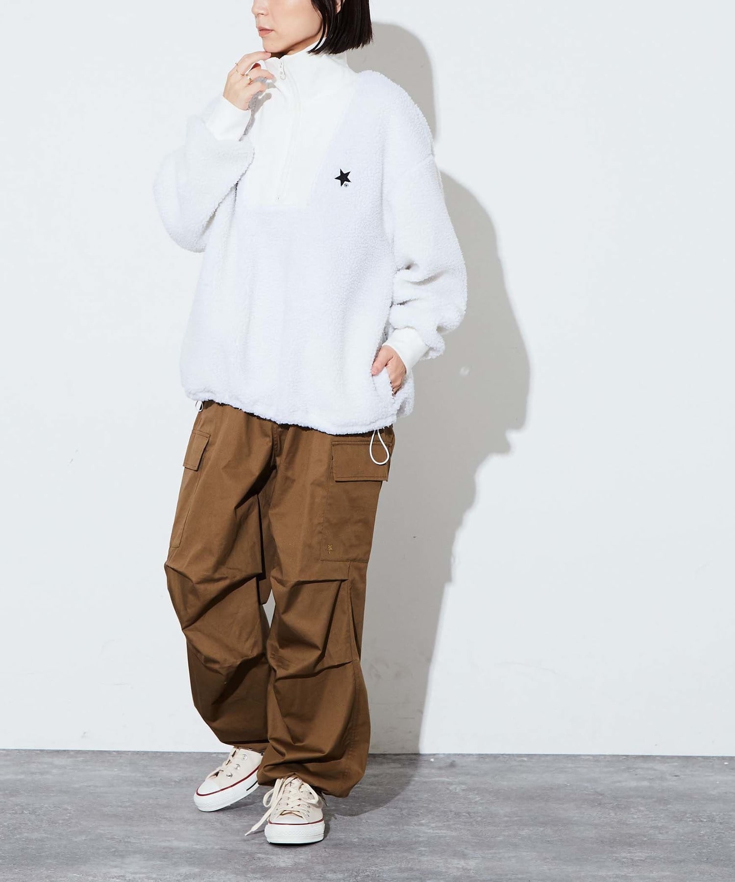 BOA HALF ZIP PULLOVER｜CONVERSE TOKYO (コンバーストウキョウ) 公式 