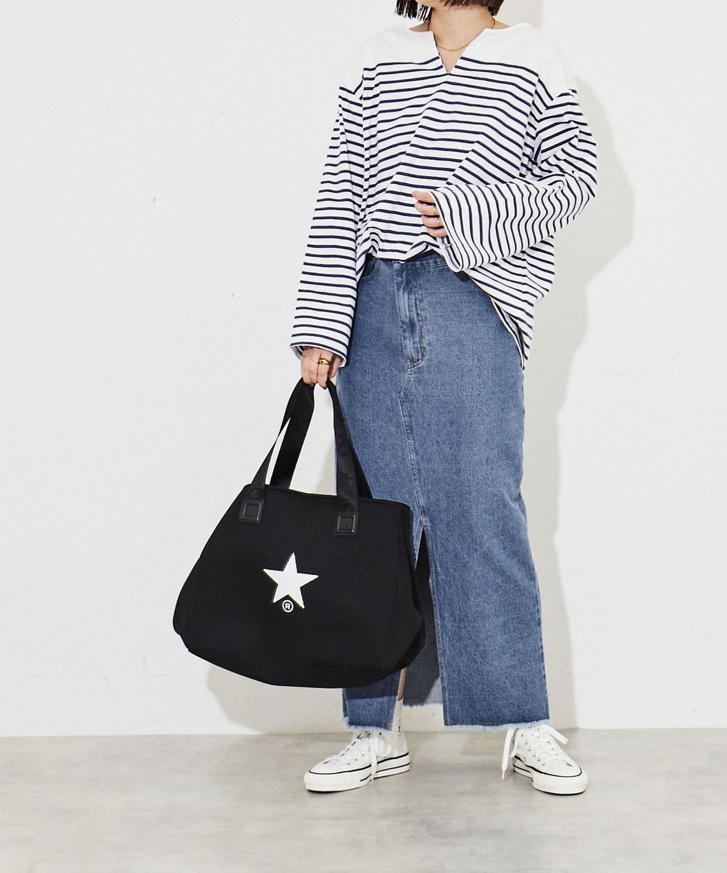 LOGO HANDLE NEOPRENE TOTE BAG｜CONVERSE TOKYO (コンバース 