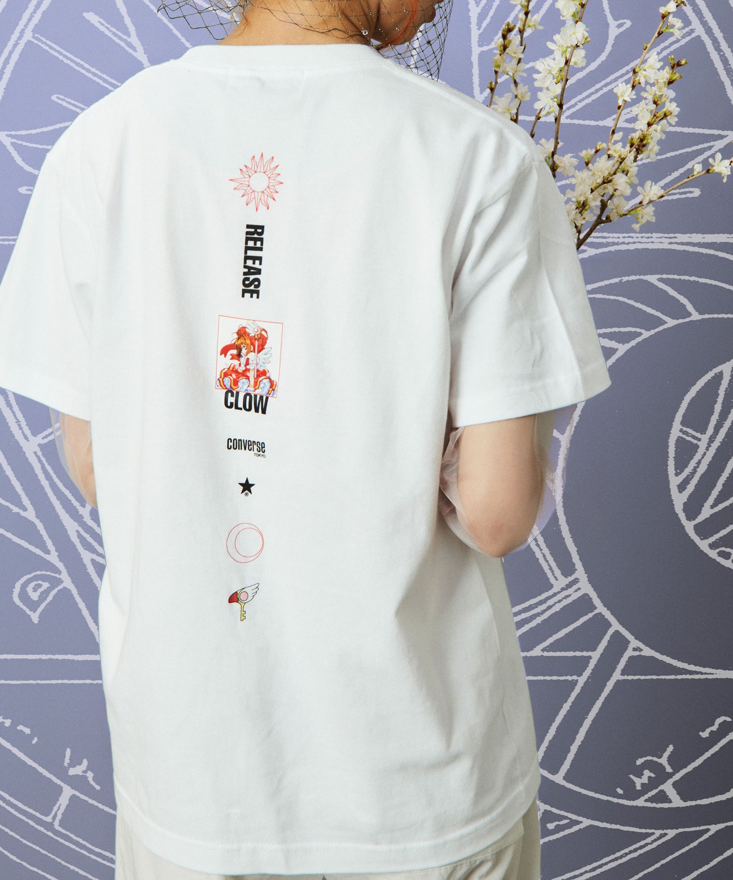 【 CONVERSE TOKYO × カードキャプターさくら 】クロウカード、さくらカードTEE