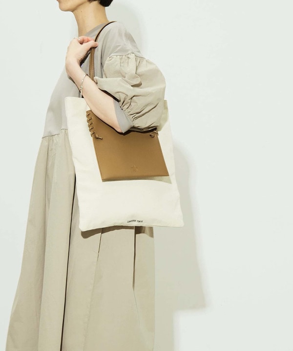 LACE-UP CANVAS TOTE BAG 詳細画像 1