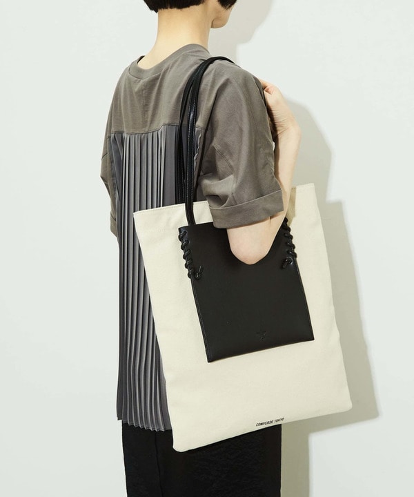 LACE-UP CANVAS TOTE BAG 詳細画像 5