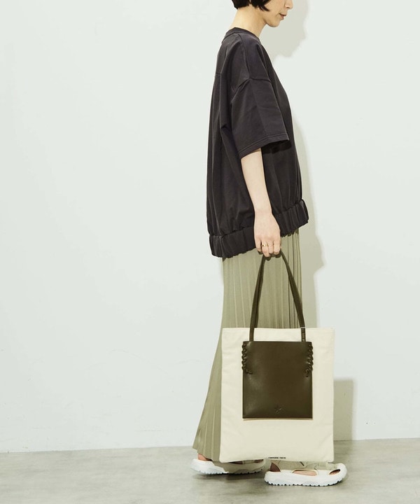 LACE-UP CANVAS TOTE BAG 詳細画像 7