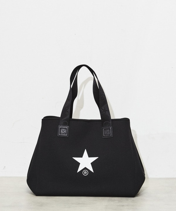 LOGO HANDLE NEOPRENE TOTE BAG 詳細画像 ブラック 1