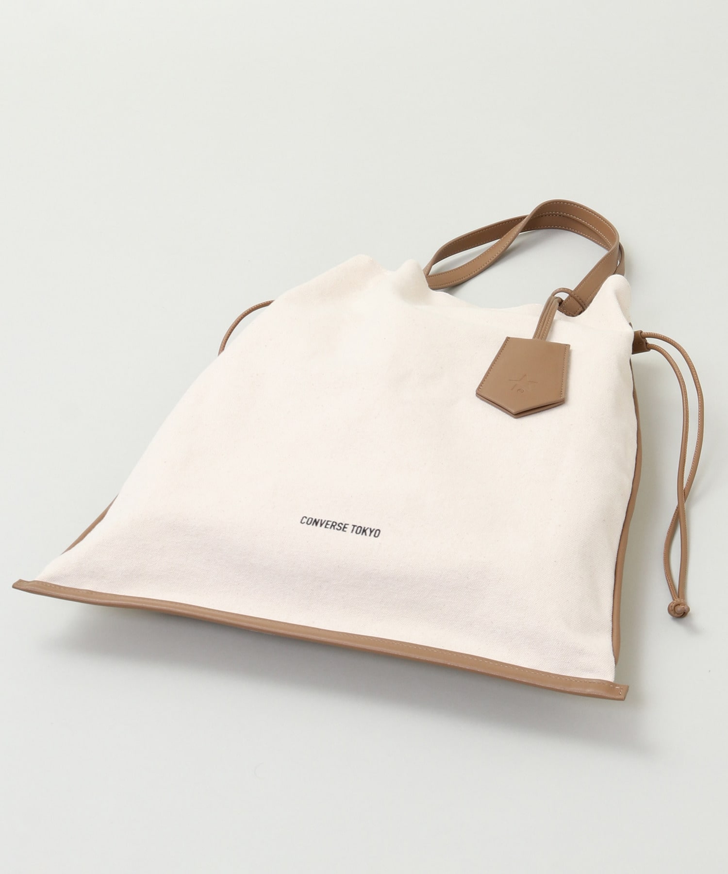 CANVAS GATHERED TOTE BAG