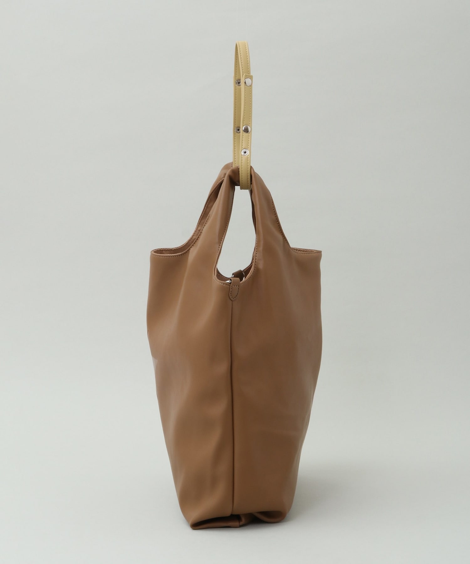 FAKE-LEATHER 2WAY SHOPPING BAG