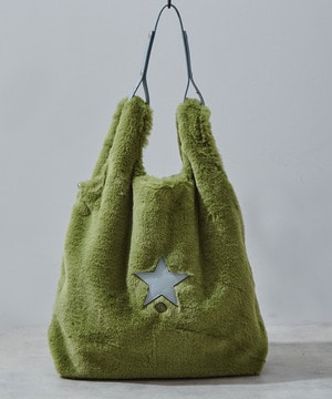 ECO-FUR SHOPPING TOTE BAG
