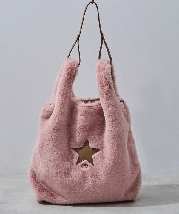 ECO-FUR SHOPPING TOTE BAG 詳細画像 ピンク 1