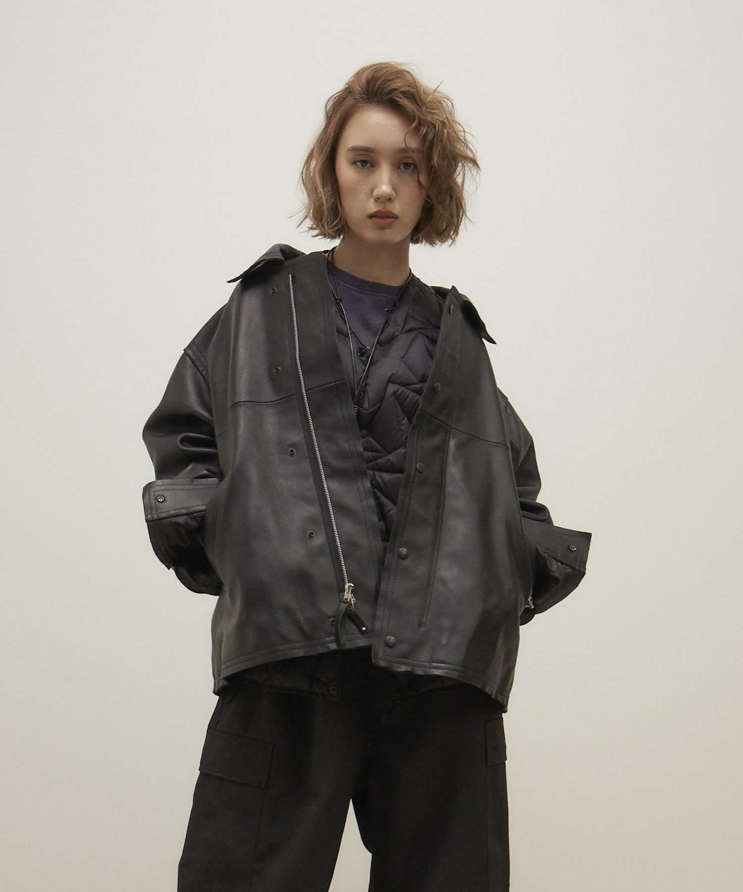 CONVERSE TOKYO×Schott】LAMB LEATHER JACKET-