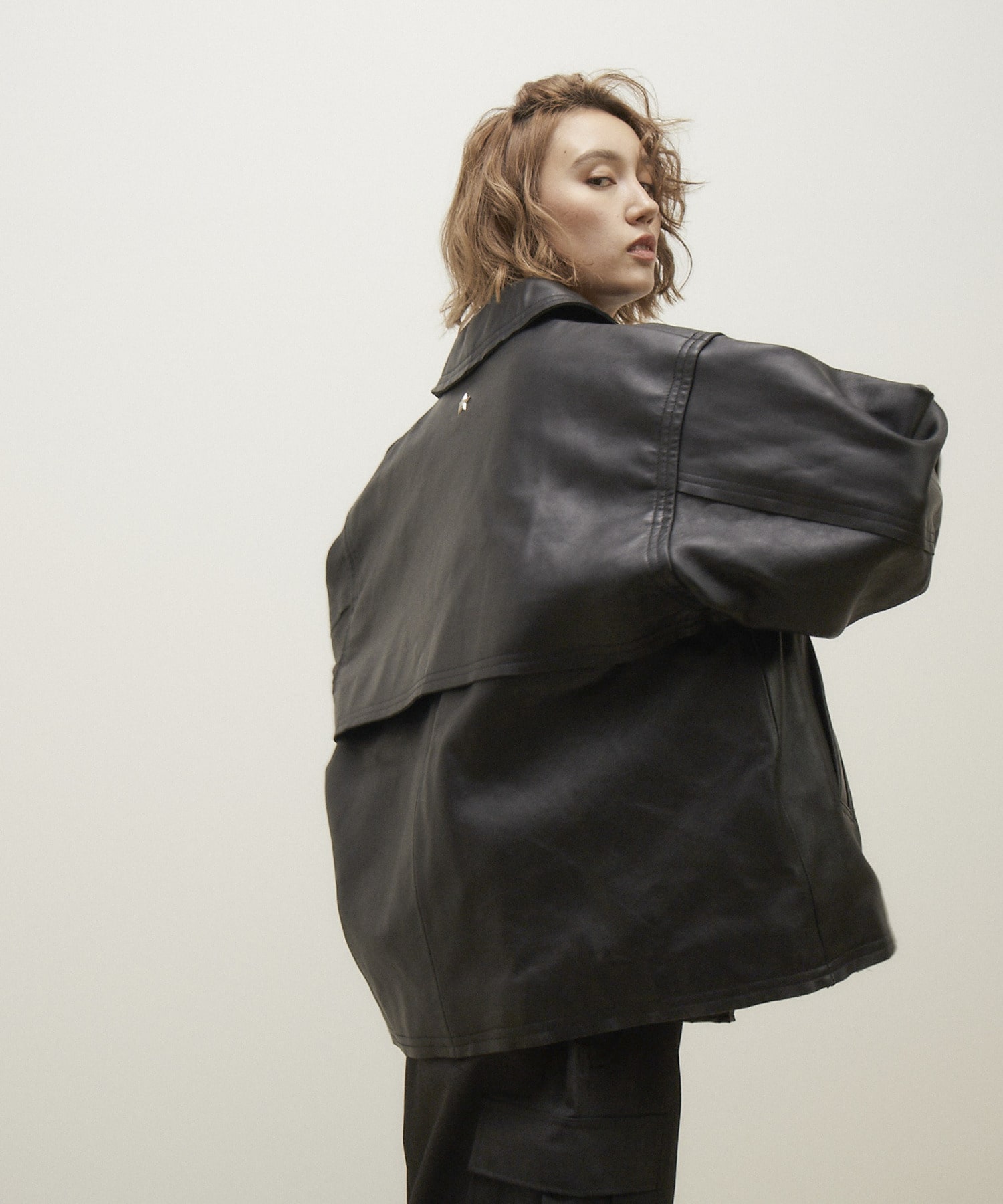 CONVERSE TOKYO × Schott】LAMB LEATHER JACKET-