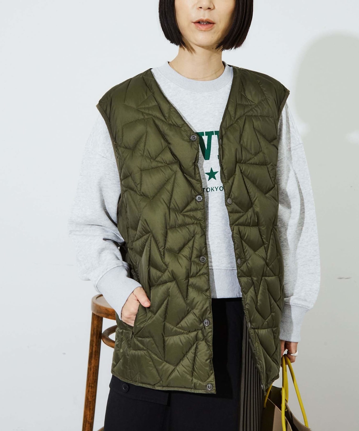 【CONVERSE TOKYO×TAION】STAR★ QUILTING VEST