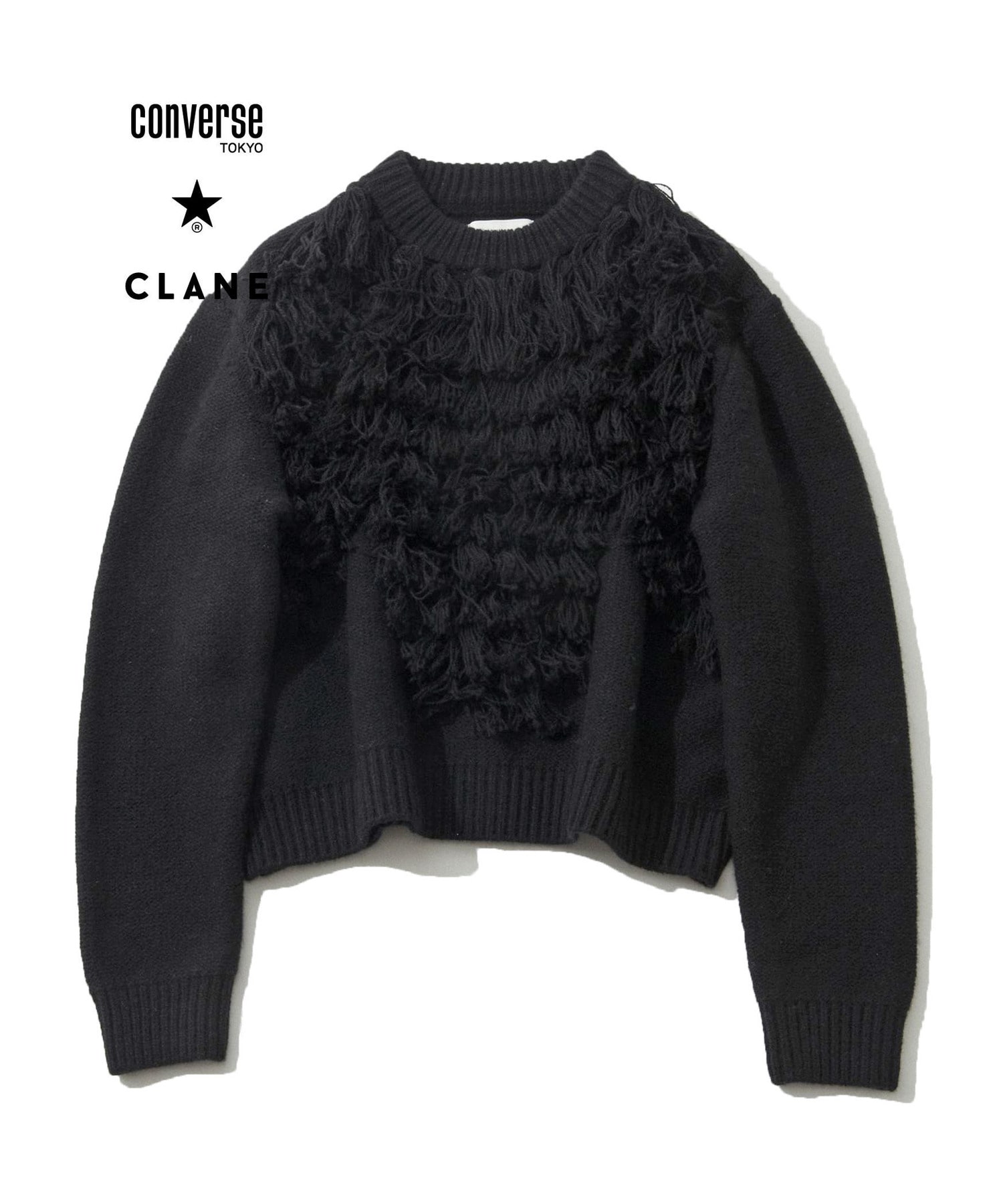 【CONVERSE TOKYO × CLANE】STAR MOTIF FRINGE KNIT