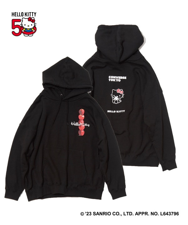 【CONVERSE TOKYO × HELLO KITTY】STATURE HOODIE 詳細画像 ブラック 1