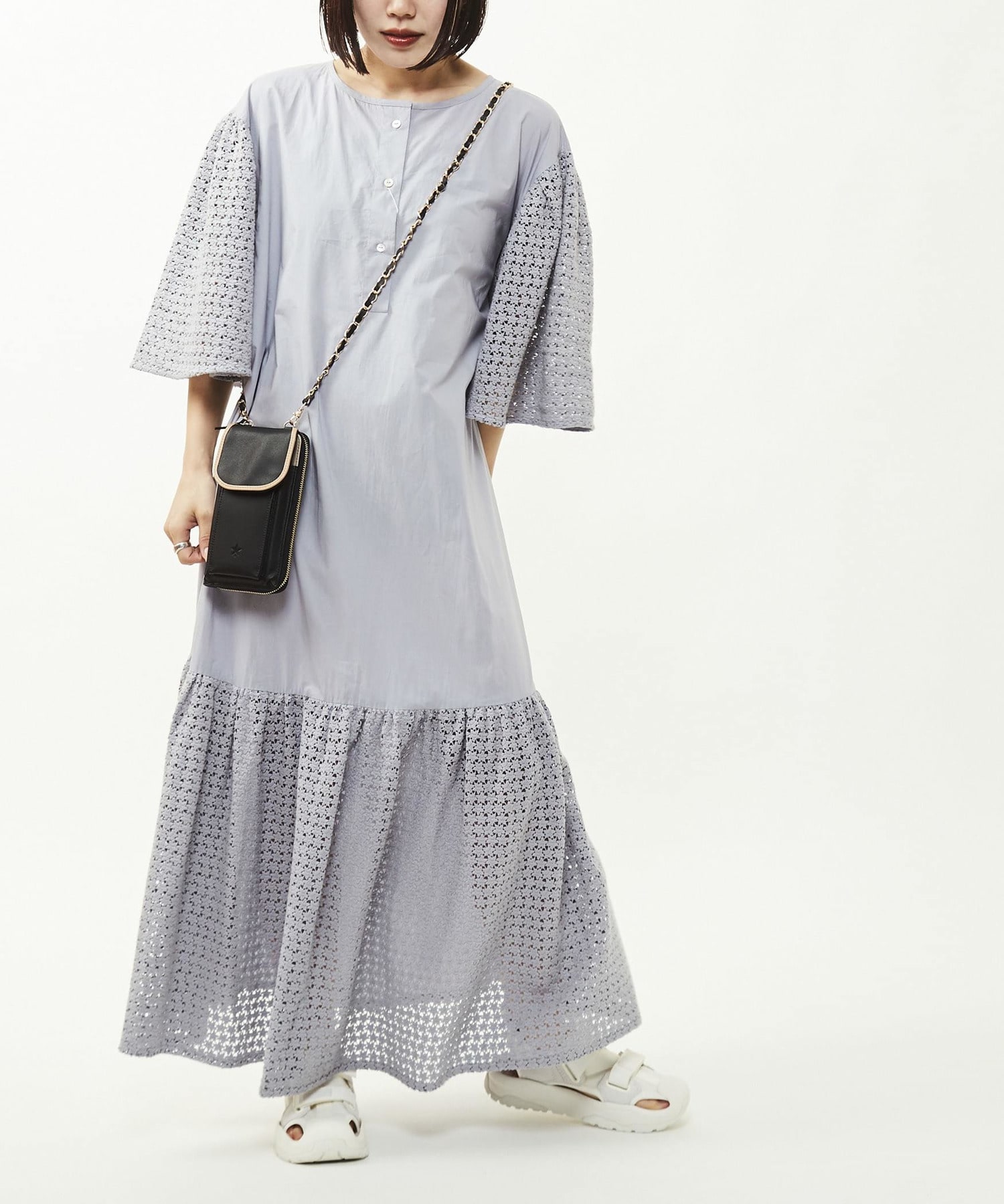 STAR☆LACE】SLEEVE LACE VOLUME DRESS｜CONVERSE TOKYO (コンバース 