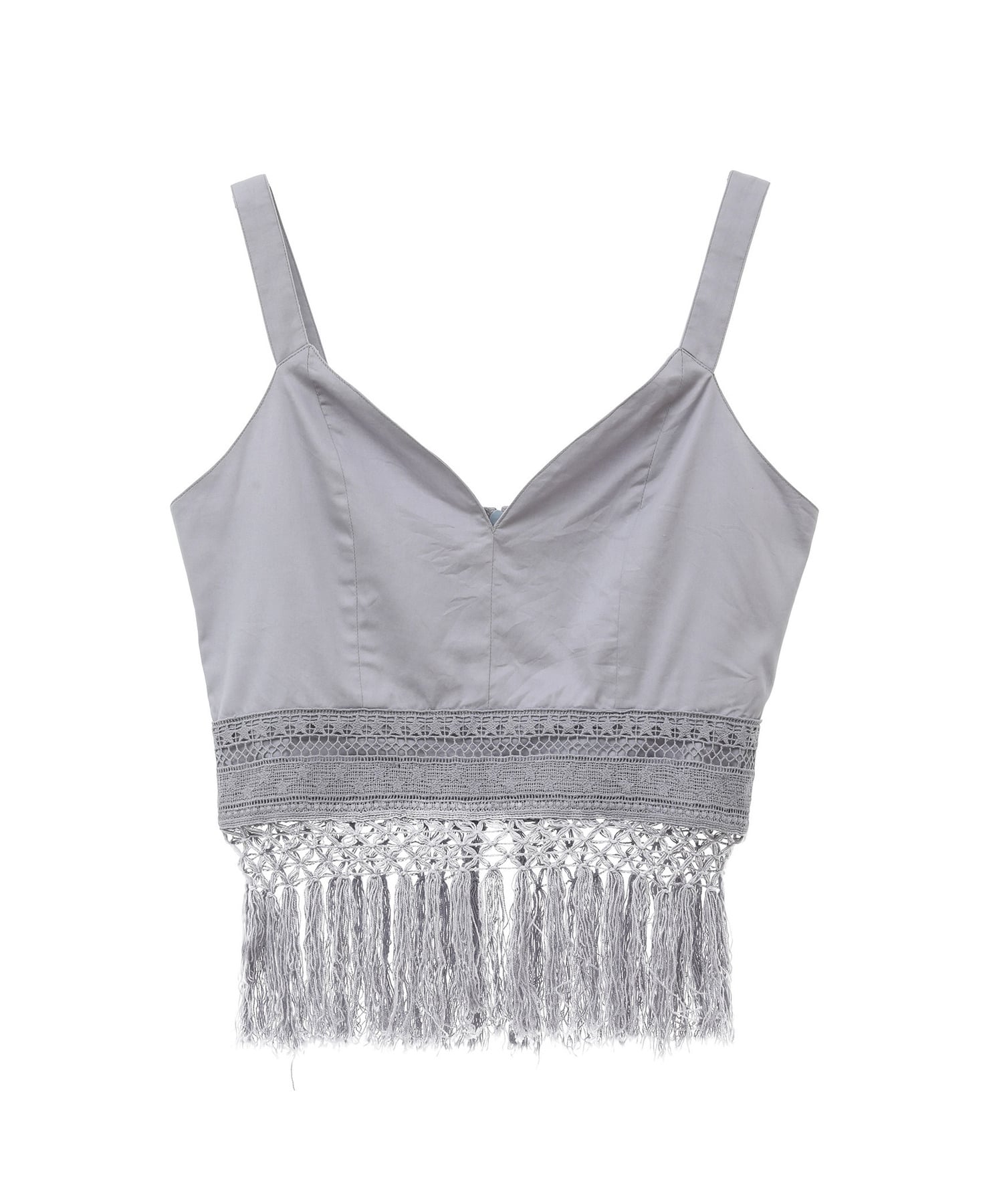 【STAR★LACE】COTTON FRINGED BUSTIER