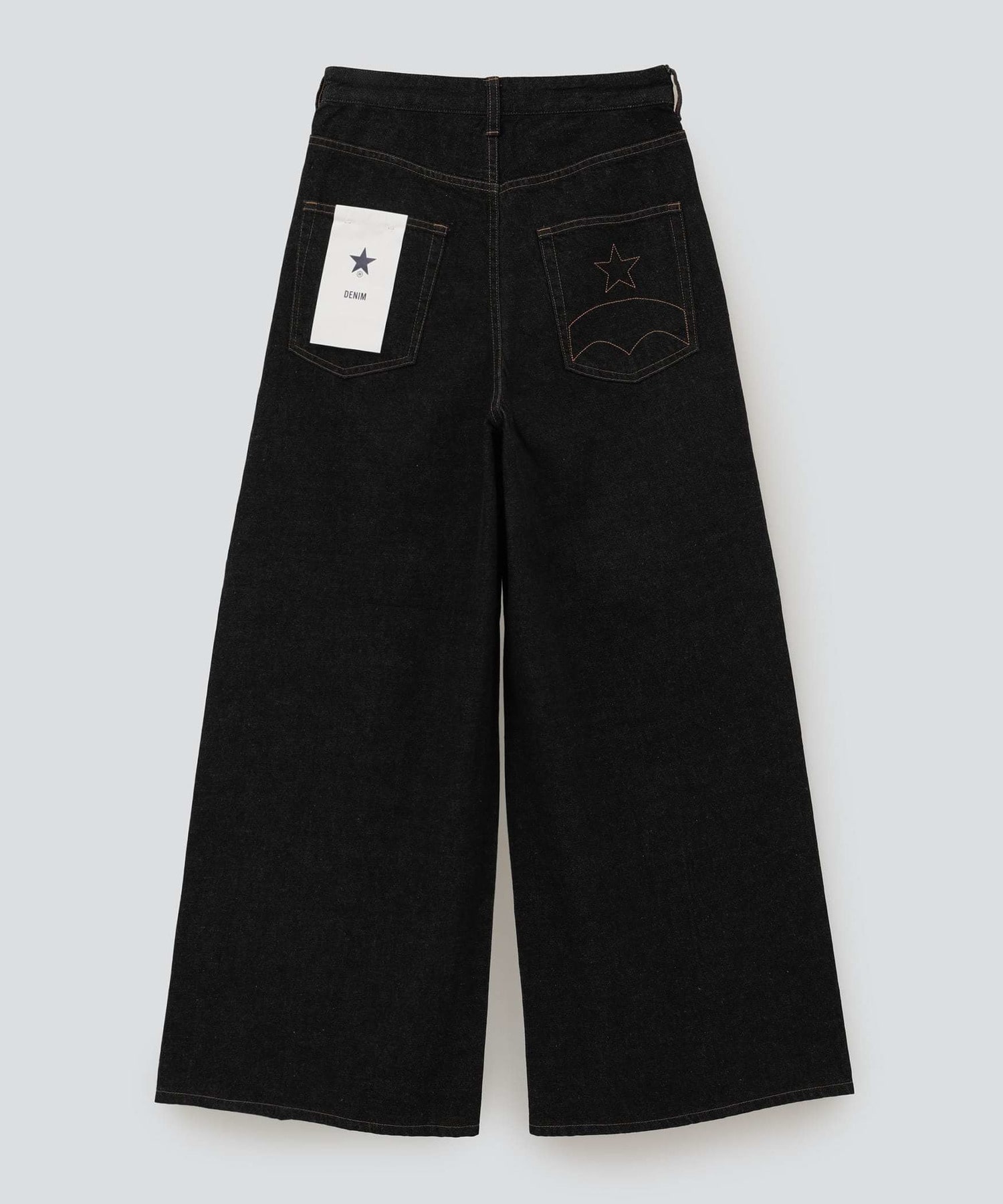 WIDE TUCK DENIM PANTS