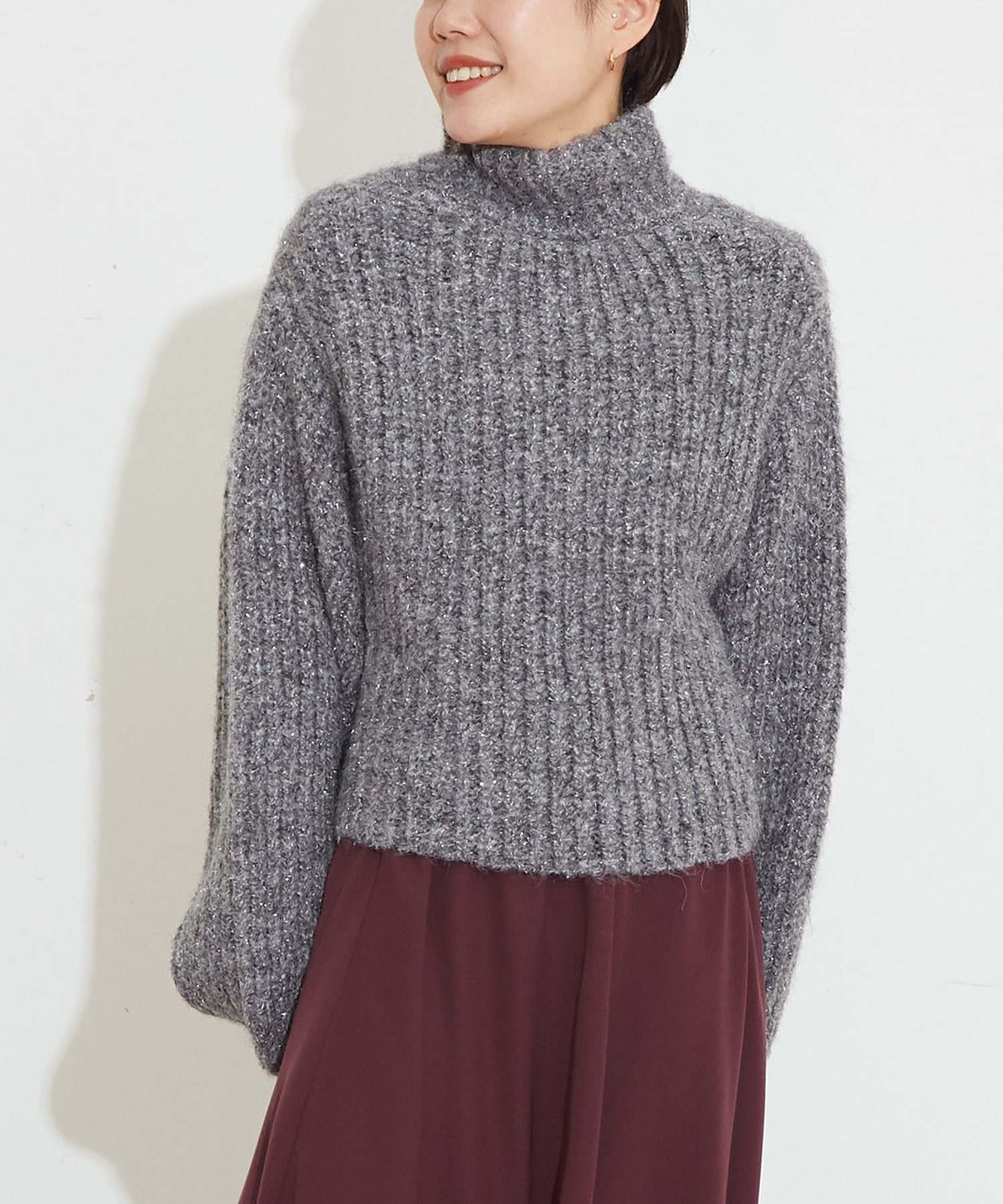 GLITTER HIGHNECK KNIT