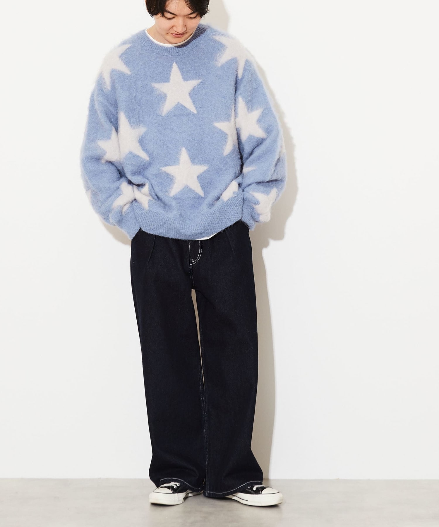 STAR☆ SHAGGY PULLOVER KNIT｜CONVERSE TOKYO (コンバーストウキョウ 