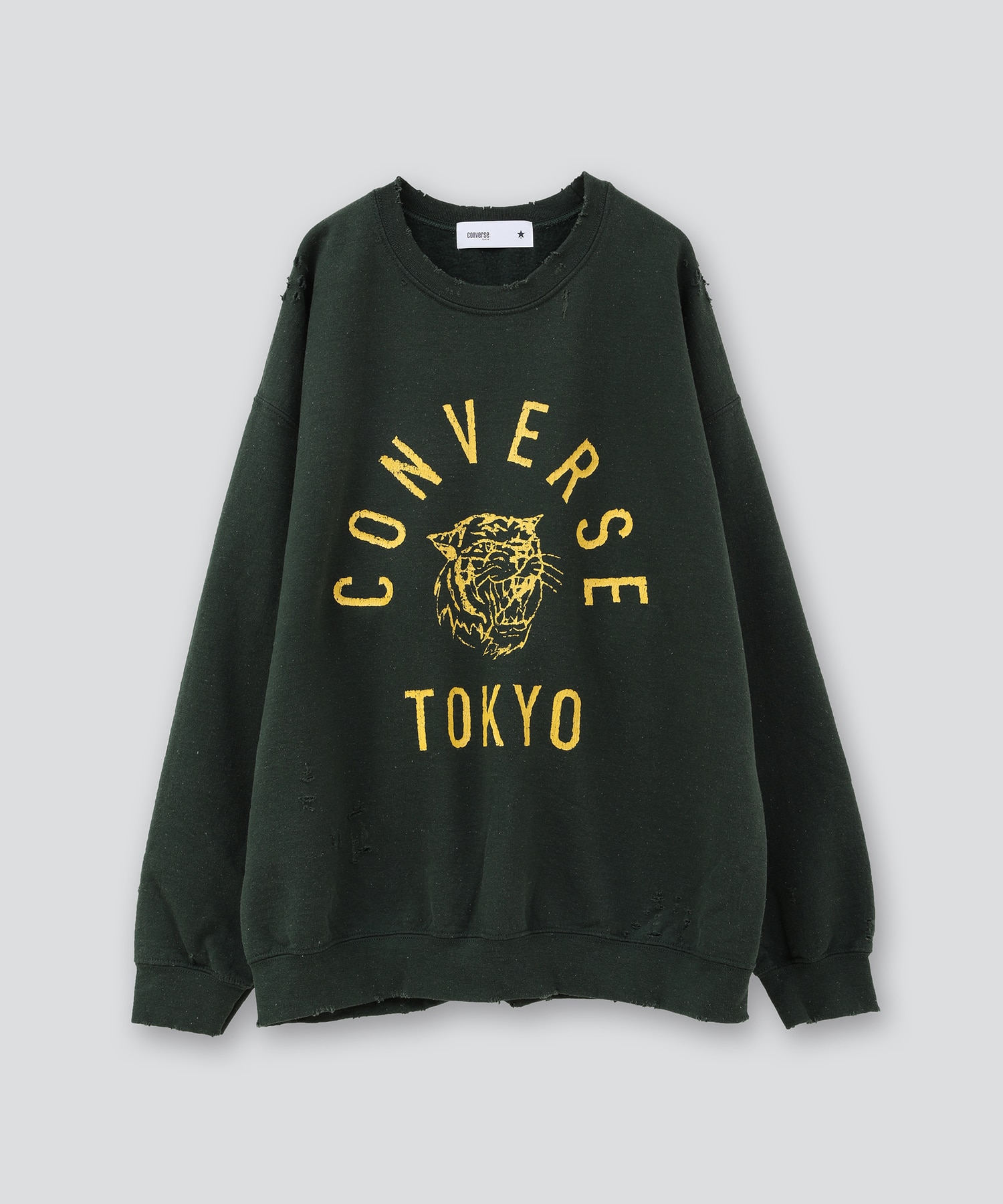 VINTAGE LIKE DAMAGED LOGO SWEAT｜CONVERSE TOKYO 