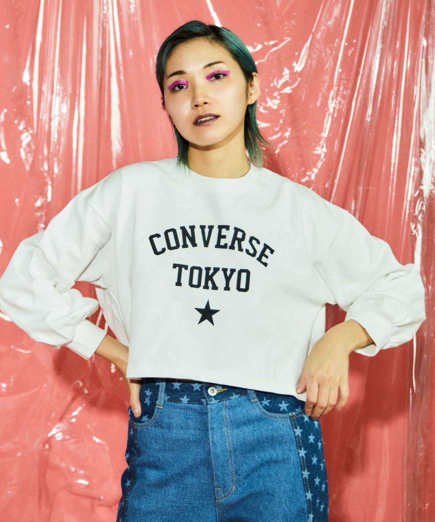 VOLUME SLEEVE LOGO SWEAT｜CONVERSE TOKYO (コンバーストウキョウ 