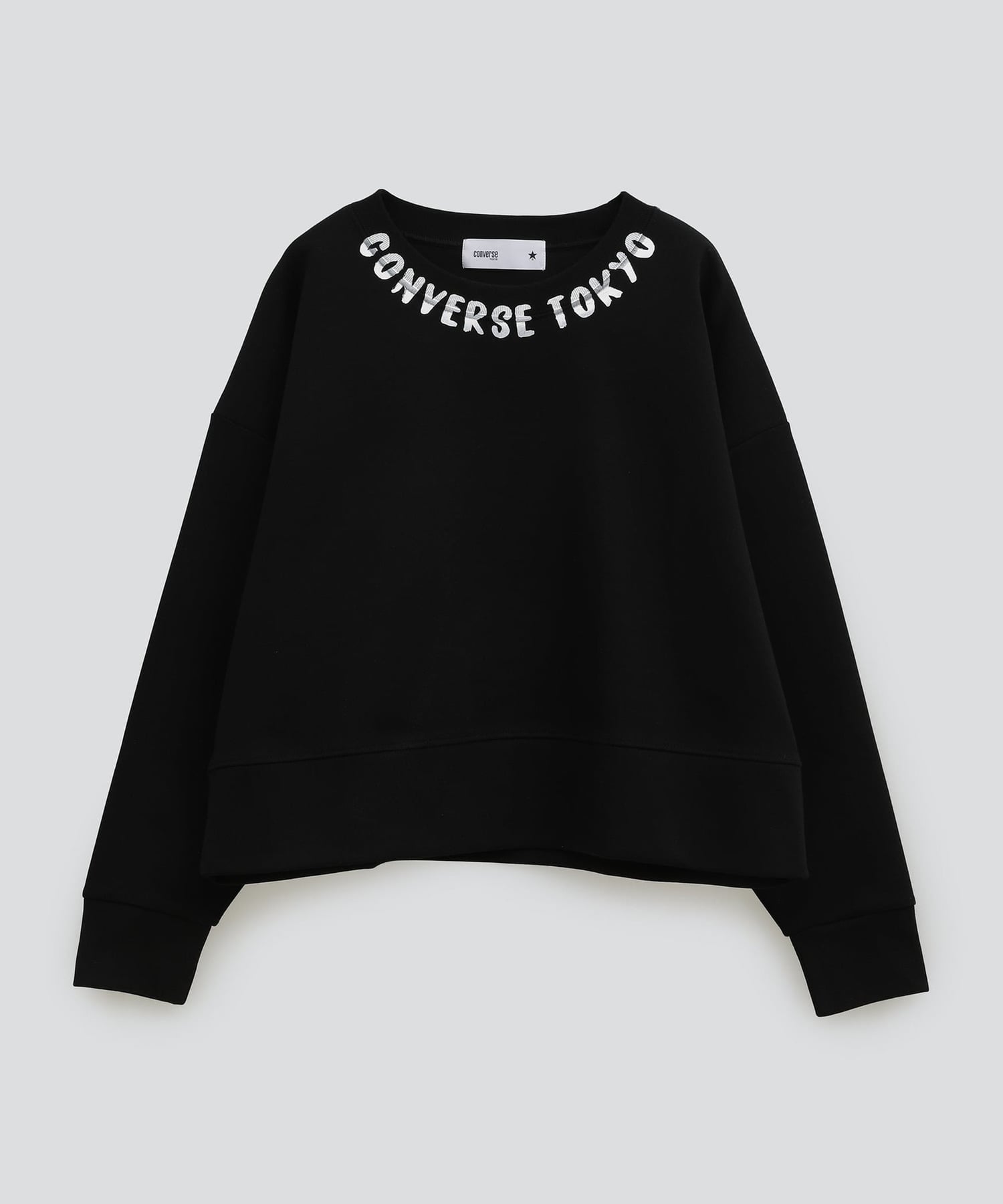 NECK LOGO PRINT SWEAT