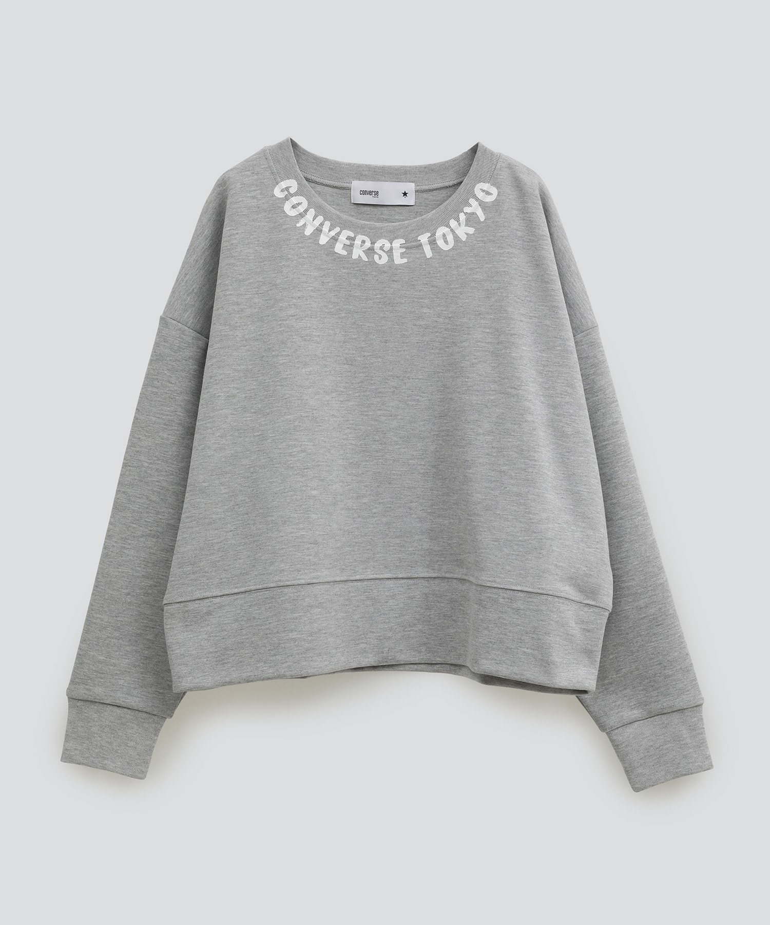 NECK LOGO PRINT SWEAT