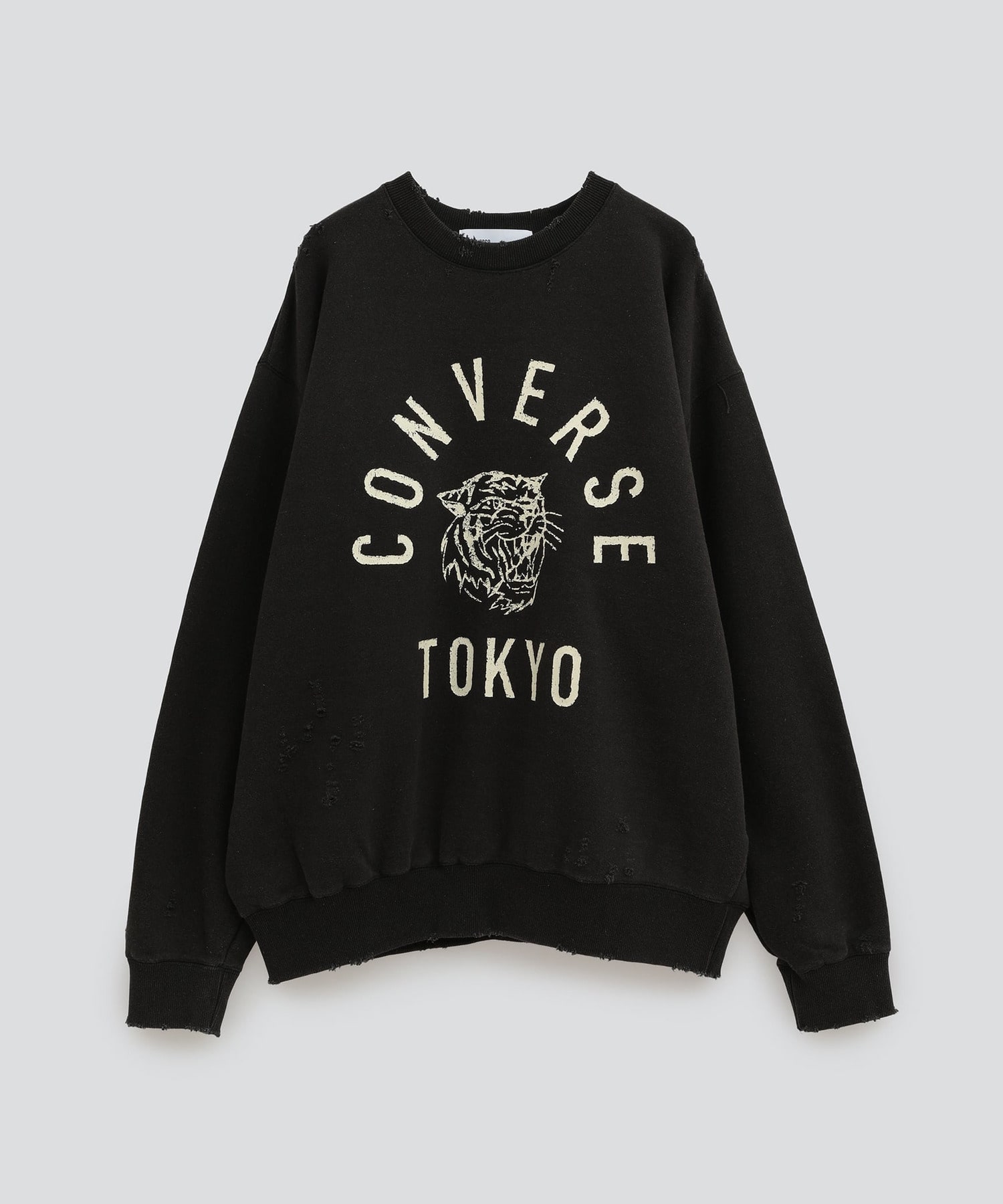 DAMAGED LOGO SWEAT｜CONVERSE TOKYO (コンバーストウキョウ) 公式