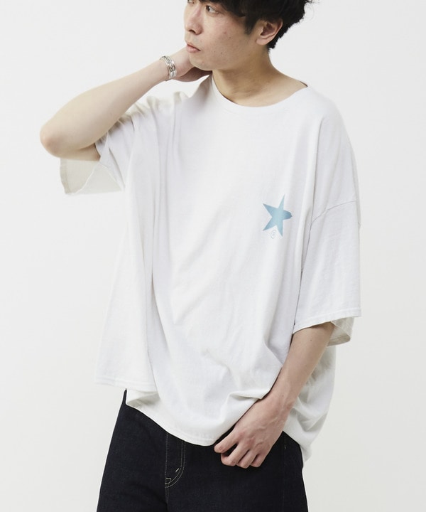 LILY FLOWER BACK PRINT PIGMENT DYE TEE 詳細画像 10