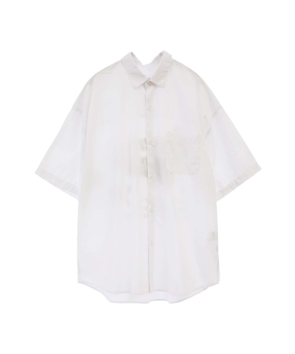 PIGMENT OVER DYE BACK PRINT SHIRT 詳細画像 2