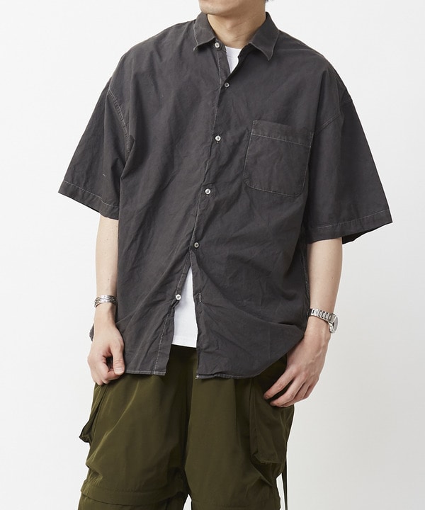 PIGMENT OVER DYE BACK PRINT SHIRT 詳細画像 25