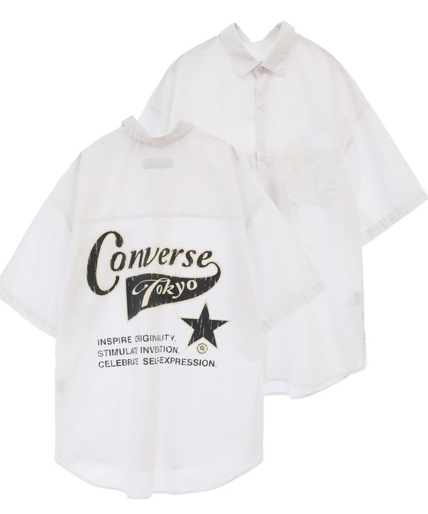 PIGMENT OVER DYE BACK PRINT SHIRT｜CONVERSE TOKYO (コンバース 