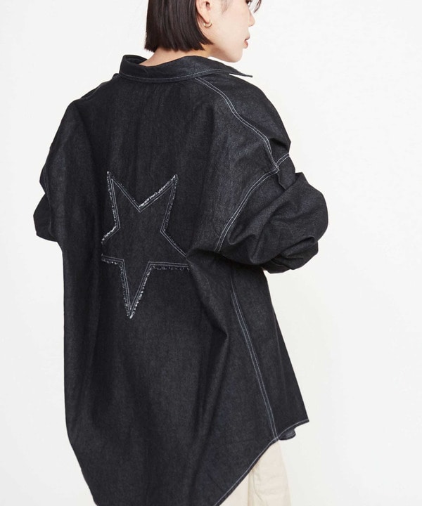 STAR★ PATCH DENIM SHIRT 詳細画像 10