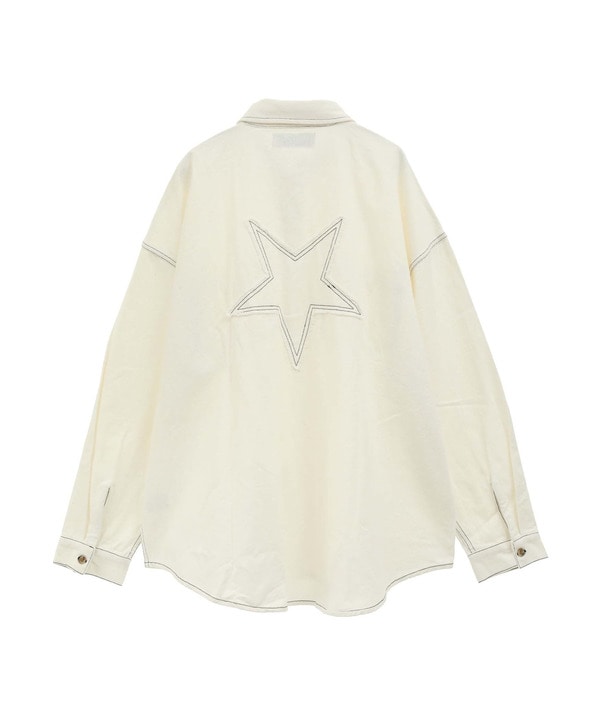 STAR★ PATCH DENIM SHIRT 詳細画像 5