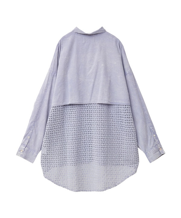 【STAR★LACE】ACID WASHING OVER SHIRT 詳細画像 7